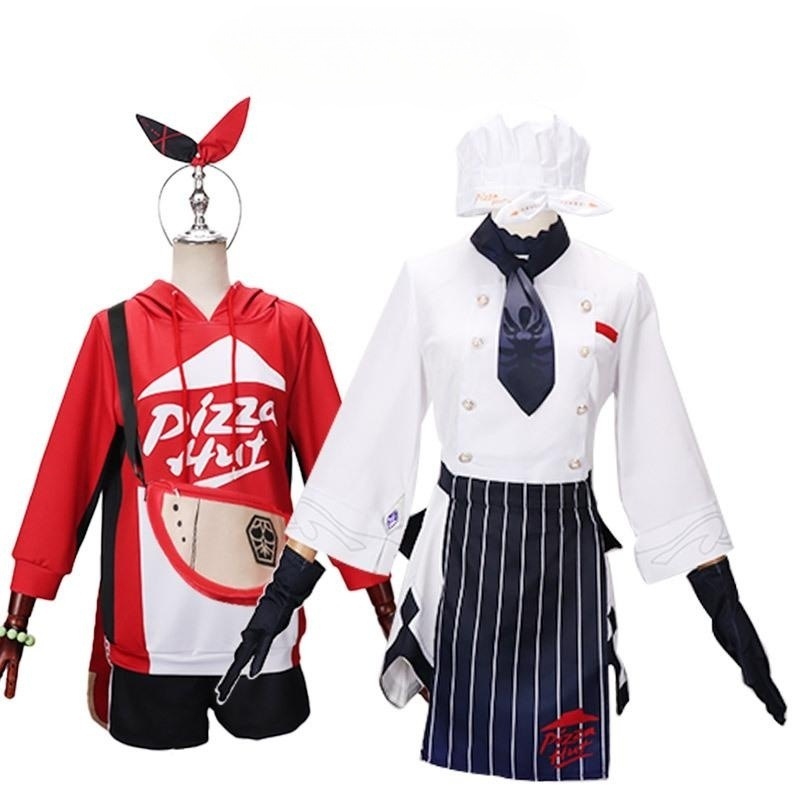 原神ピザハット連動cos優菈cos服安柏コスプレ服セットアニメゲームc服