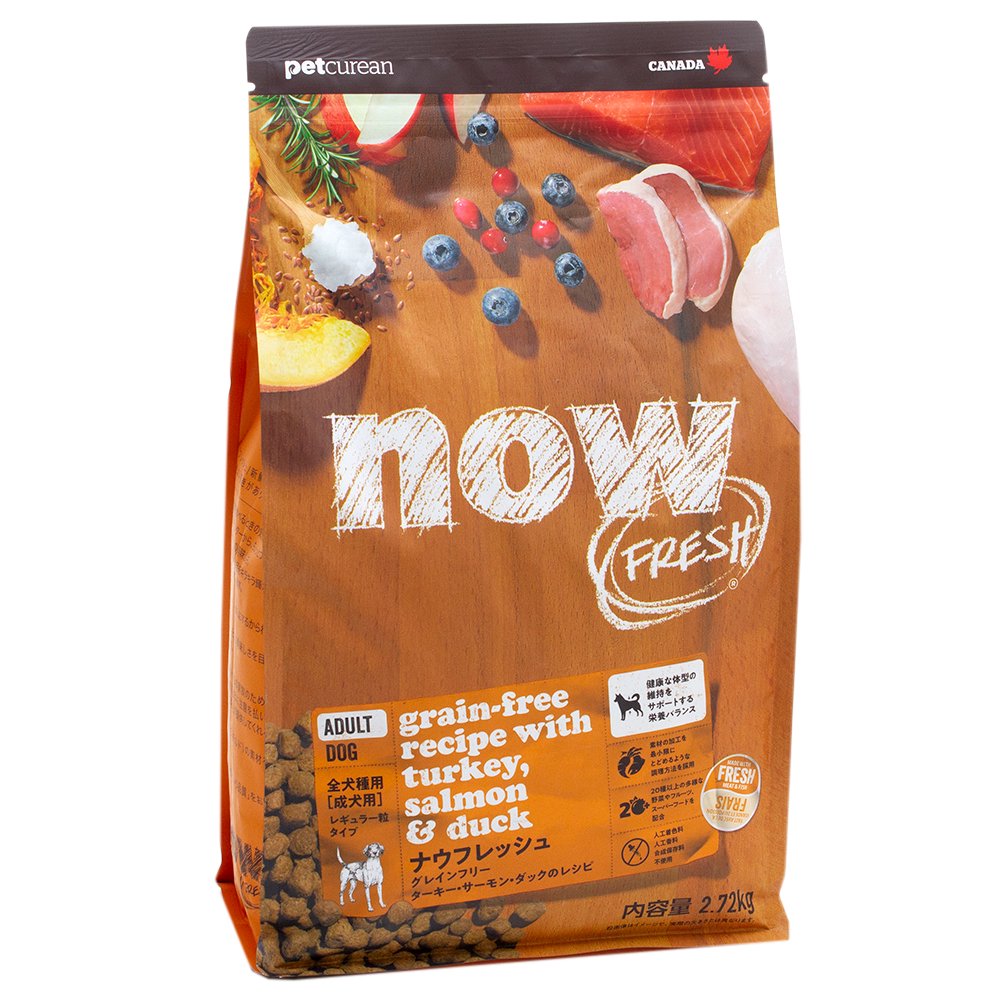 ドッグフード　ＮＯＷ　ＦＲＥＳＨ　ナウ　フレッシュ　アダルト　２．７２ｋｇ　ＣＲＣ45―02―20―20―00