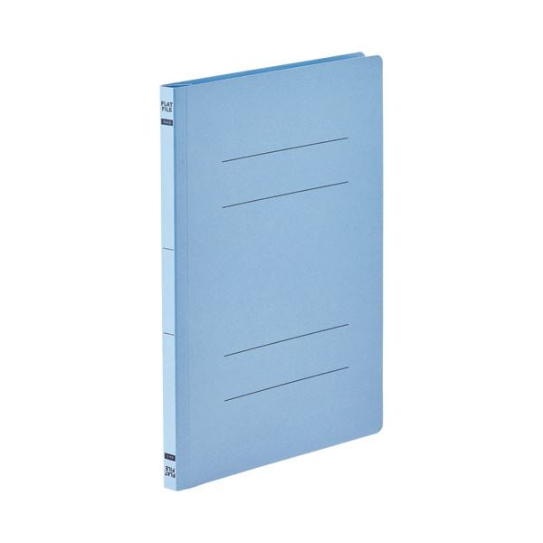 （まとめ）TANOSEEフラットファイルE（エコノミー） A4タテ 150枚収容 背幅18mm コバルトブルー 1パック（10冊）[x10セット]