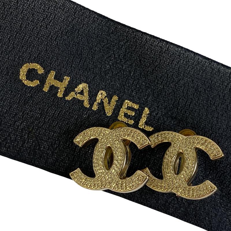 【最終処分SALE】CHANEL シャネル ココマーク ピアス／イヤリング ゴールド A-5393