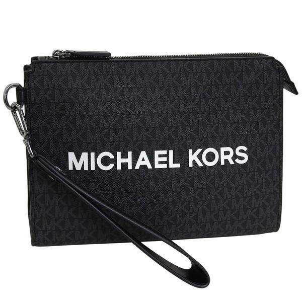 マイケルコース バック メンズ クラッチバッグ アウトレット ブラック 37R4LCOU9B-001 MICHAEL KORS