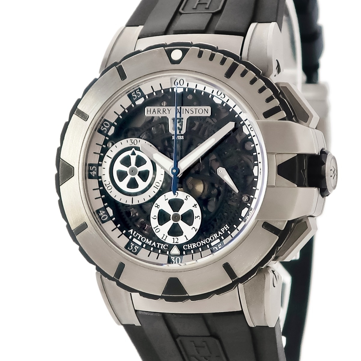 オーシャン ダイバー クロノグラフ 411/MCA44ZC.W2 自動巻き メンズ ブラック 3年保証