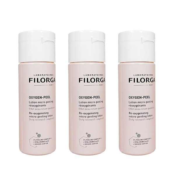 フィロルガ オキシゲンピール 150ml 3本 Filorga Oxygen-Peel Lotion ピーリングローション 拭き取り化粧水　海外直送：日時指定不可　ヤマト国際便発送　送料無料