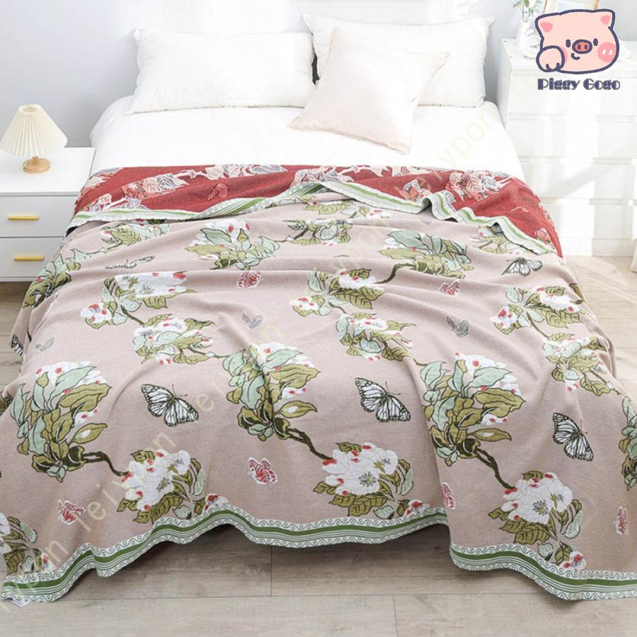 ガーゼケット シングル 多重 六重織 綿100% ファブリック タオルケット 綿毛布 ブランケット ガーゼ 夏用 通気性 軽量 コットン100％ 厚手 肌掛け 綿毛布