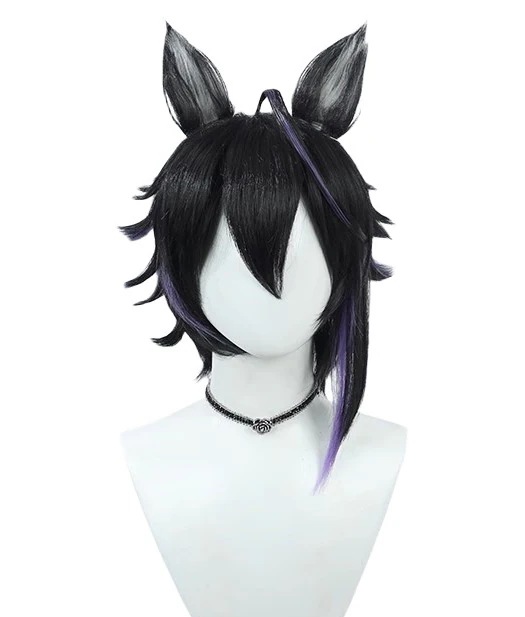 コスプレウィッグアークナイツヴィジル耳付き耐熱文化祭小物ハロウイーンウィッグかつらネット付きコスチューム