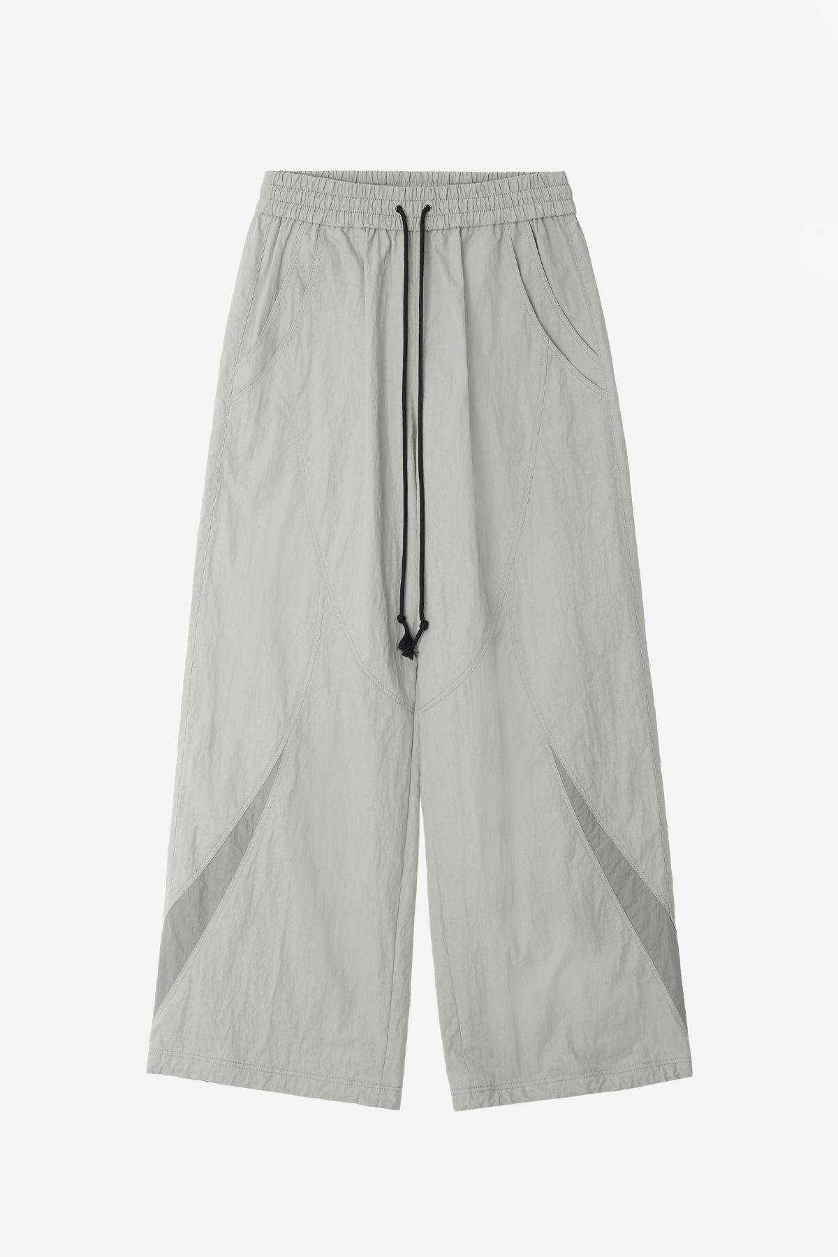 【BLR】 ARC PANEL NYLON PANTS : BEIGE