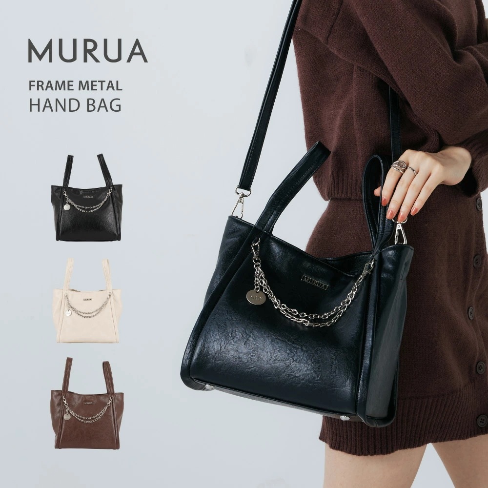 FRAMEMETAL ハンドバッグ レディース ブランド MR-B1365 鞄 ショルダー付き お出かけ