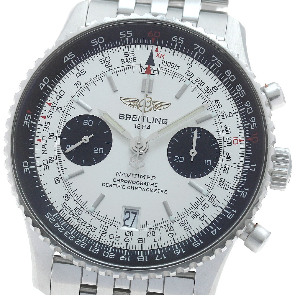 ブライトリング BREITLING A23330 ナビタイマー05 クロノグラフ 日本限定400本 自動巻き メンズ _867379【中古】