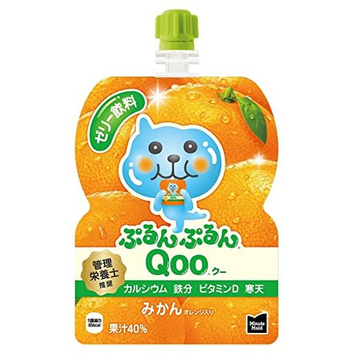 コカ・コーラ ミニッツ メイド ぷるんぷるんQOO みかん 125Gパウチ×30袋