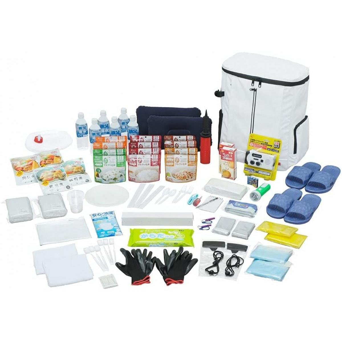【2F】 【在庫有・即納】 アイリスオーヤマ 防災セット 2人用 67点 NBS2-67 防災士監修 避難リュック 防災 非常用持ち出し袋 災害 震災 対策