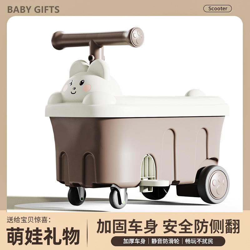 子供の四輪スクーターかわいい子供の誕生日プレゼント25歳の子供向けの誕生日プレゼント25歳のサイレントウォーカーの男の子と女の子の赤ちゃんromper