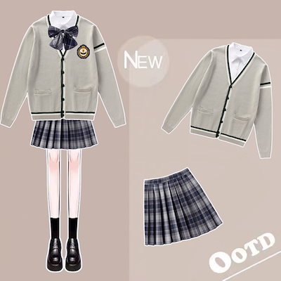 Qoo10] jk制服6点セット スクール 女高校制服