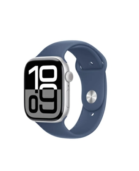 【新品未開封品】Apple Watch Series 10 GPSモデル 46mm MWWL3J/A [シルバー・デニムスポーツバンド S/M] 44,200円