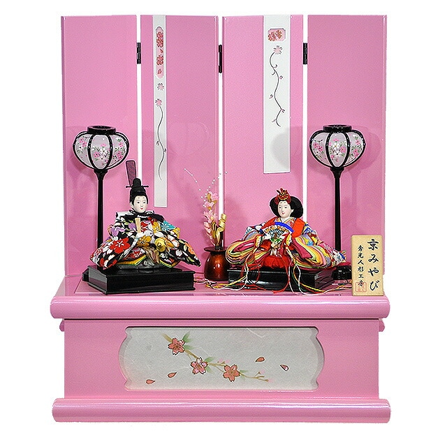雛人形 ひな人形 お雛様 おひなさま かわいい 手作り 2025年 新作 秀光 限定品 送料無料 コンパクト ミニ 初節句 ひな祭り 収納 二人 ２人 ピンク 桜 さくら買得 お得 人気 ランキング