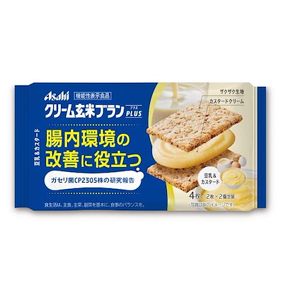 他サイト： アサヒグループ食品 クリーム玄米ブランプラス 豆乳&カスタード 72gの商品画像