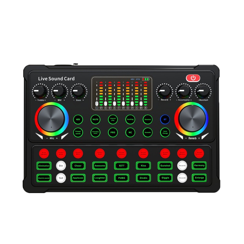 多機能 オーディオインターフェイス スマホ配信 Bluetooth接続 ボイスチェンジャー 効果音23種 配信 バッテリー内蔵