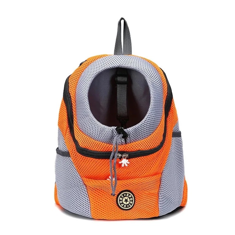 犬用ペットキャリアバッグ,ポータブル,旅行用,通気性,アウトドア用,ペット用アクセサリー orange L for 8-11 kgペットキャリー・コンテナ