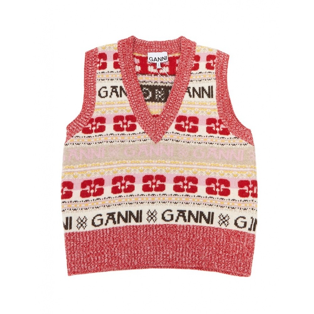 GANI K1902 999 ウィメンズウールベスト