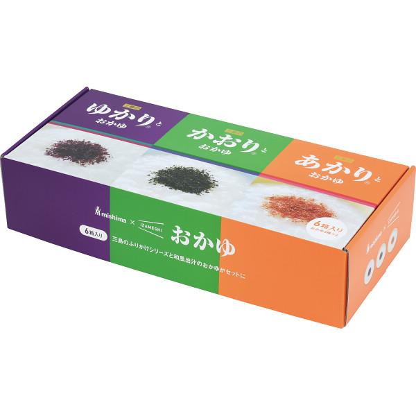 三島食品×IZAMESHI 三島のゆかりR・かおりR・あかりRとおかゆ6箱セット 6