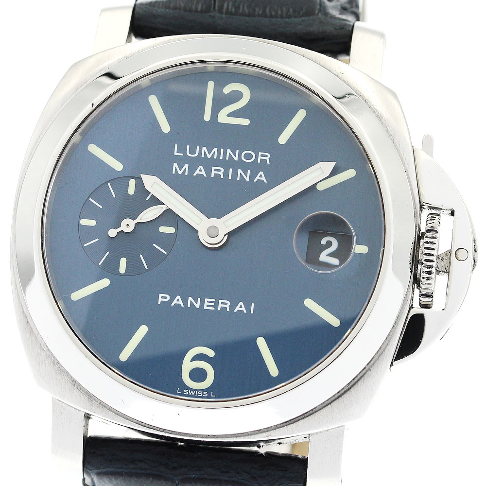 訳あり パネライ PANERAI PAM00119 ルミノール マリーナ スモールセコンド デイト 自動巻き メンズ 箱・保証書付き_874290【中古】