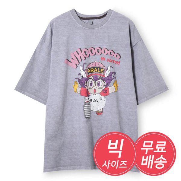 メンズ 国産 ARALE ピグメント 半袖Tシャツ AC-TSH-Q023-グレー