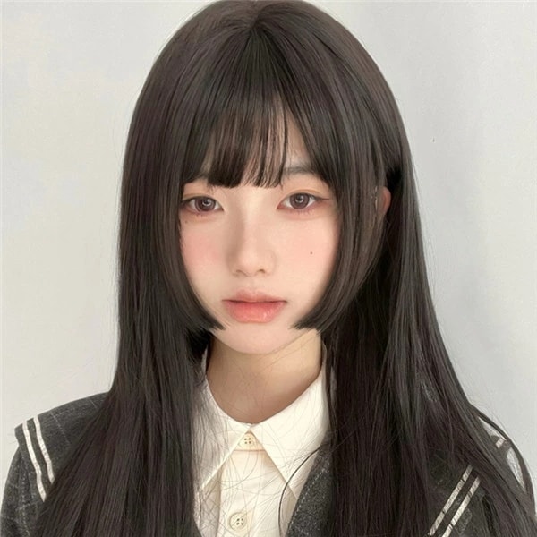 ウィッグ ロング セミロング ストレート ミディアム レディース かつら フルウィッグ ボブ 女装 wig4 ぱっつん前髪 ネット付き コスチューム コスプレ 耐熱