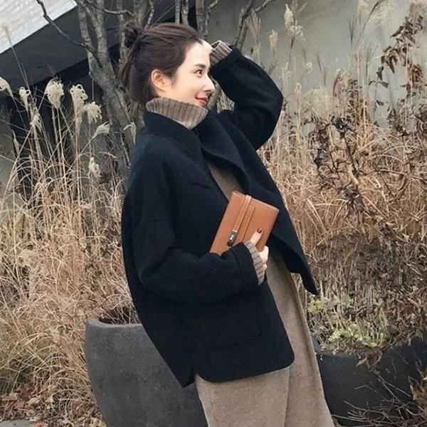 【急速出荷!】な質感 チェスターコート レディース ロング丈 アウター 無地 ラシャコート レディース ジャケット 通勤 新作