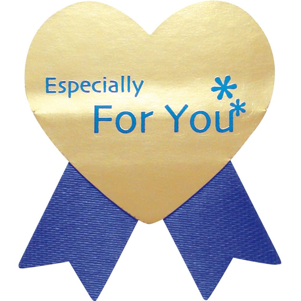 （まとめ買い）ササガワ ギフトシール For You 青 100片入（4片x25シート） 22-4035 [x3]