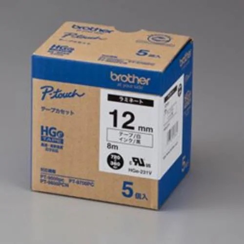 HGe-231V ラミネートテープ 12mm 5本パック 6,006円