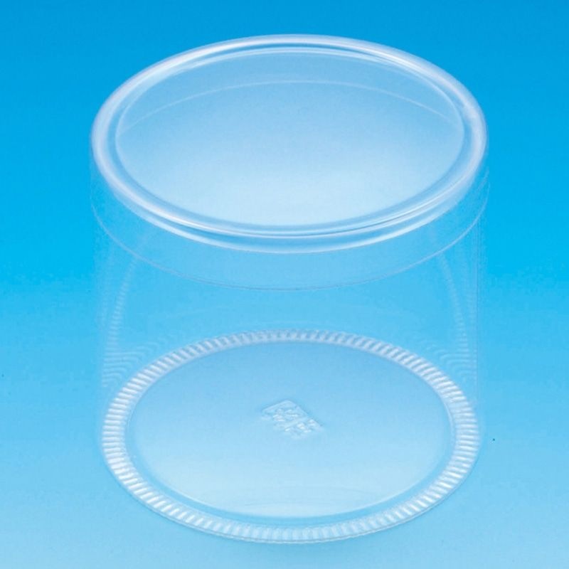 （まとめ買い）シモジマ HEIKO 箱 クリスタルボックス スタンダードタイプ PET円筒ケース 直径80x深さ70mm 10個 006854248 [x3セット]