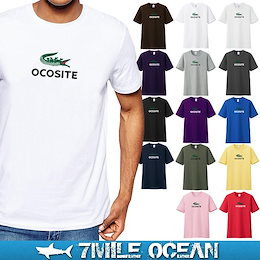 \期間限定SALE▶▶1699円✨/7MILE OCEAN Tシャツ メンズ 半袖 カットソー アメカジ ロゴ パロディー ネタ おもしろ 人気ブランド アウトドア ストリート 大き目 大きいサイズ ビックサイズ対応 18色
