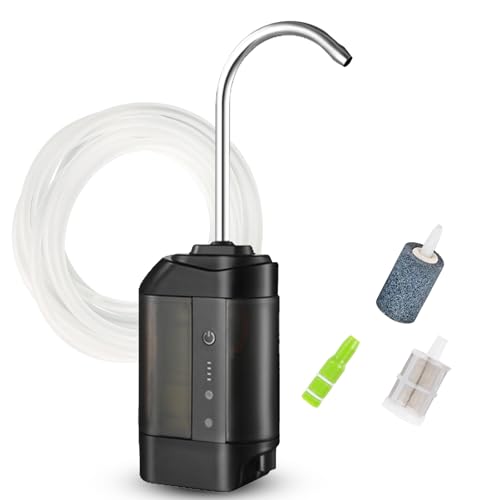 ウォーターポンプ エアーポンプ 給水・酸素供給・照明 3in1アウトドア電動ポンプ 給水ぽんぷ 2600mAh電池内蔵 水汲み上げ 簡易式水栓 センサー感知機能付き 3mチューブ付き 釣り用 防災用