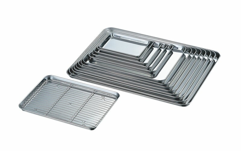 （まとめ買い）赤川器物製作所 AG 18-0浅型ケーキバット 19インチ [x3]