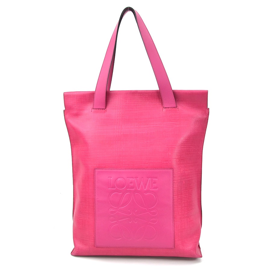 ハンドバッグ アナグラム ショッパートート レザー マゼンタ レディース e57525a