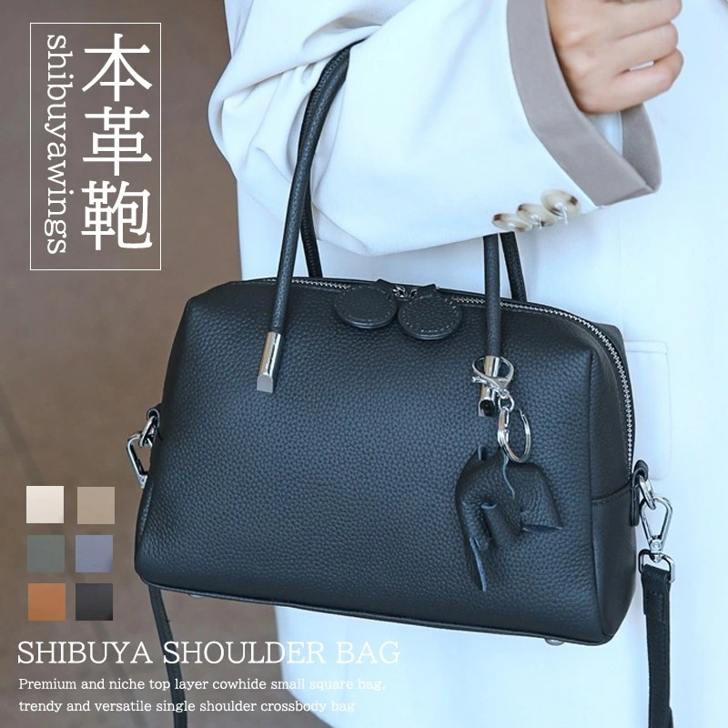 【売れ筋】ショルダーバッグ 本革 レディース 本革 斜めがけバッグ レディース 2way 斜め掛けバッグ ハンドバッグ 斜めがけ 肩がけ 手提げ ファスナーポケット付き 軽量 大容量 柔らかい シンプ