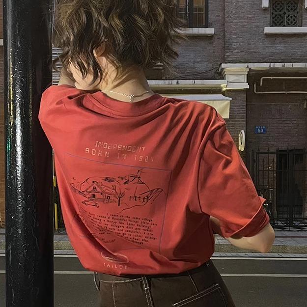 レディース トップス Tシャツ 半袖 5分袖 ラウンドネック 襟なし ノーカラー ワイド オーバーサイズ ストレッチ 伸縮性 ソフト 柔らか 大人可愛い カジュアル おしゃれ かっこいい レトロ こな