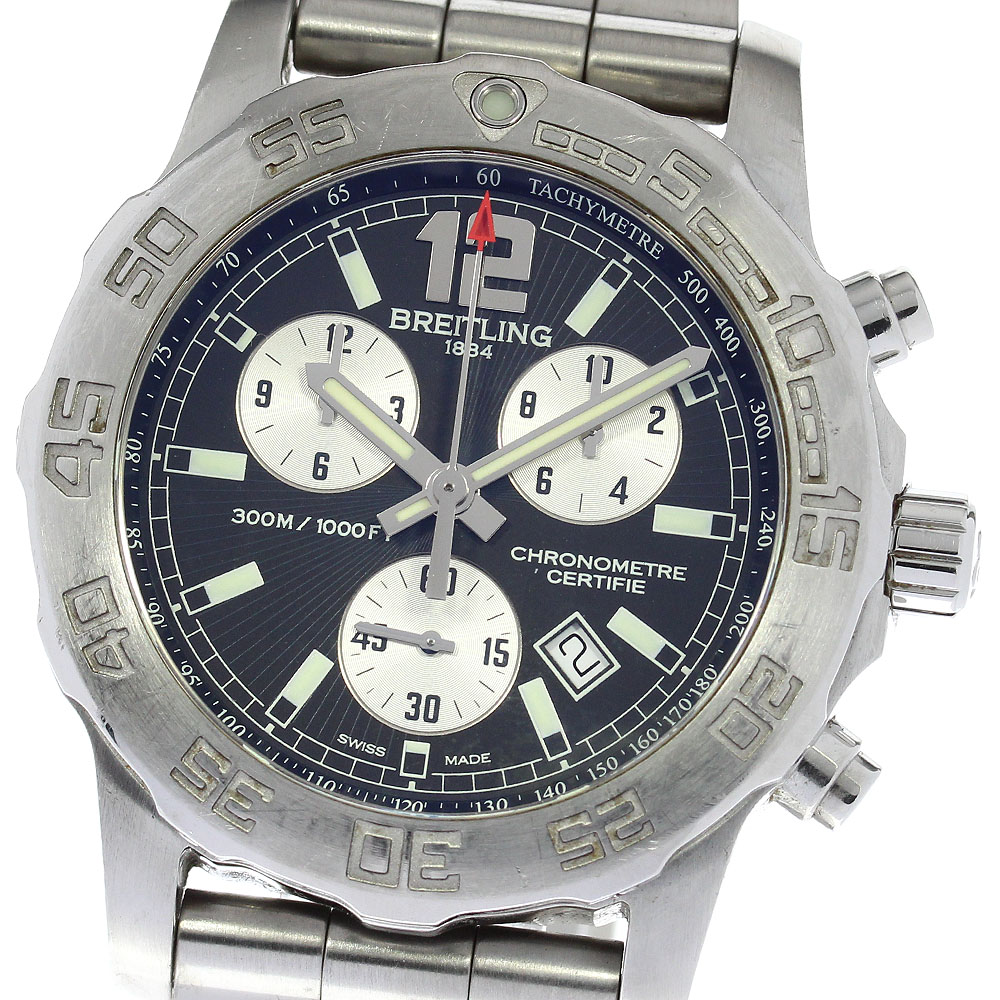 ブライトリング BREITLING A73387 コルト クロノグラフ クォーツ メンズ _820319【中古】