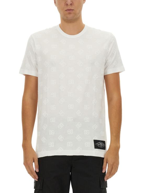 DOLCE & GABBANA Men T-Shirts G8PT1T G7NWEW0800 WHITE