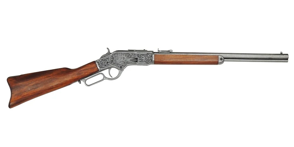 DENIX デニックス 1253/G ウインチェスター M73 彫刻 99cm レプリカ 銃 リアル コスプレ ガン 模造 ミリタリー アーミー ウィンチェスターライフル ウィンチェスター モデル