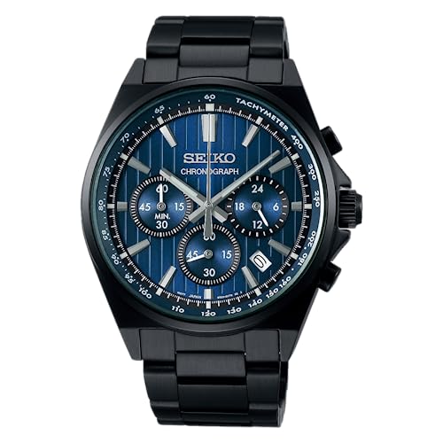 [セイコーウオッチ] 腕時計 セイコー セレクション Sシリーズ 電池式クオーツ クロノグラフ SBTR035 メンズ ブラック