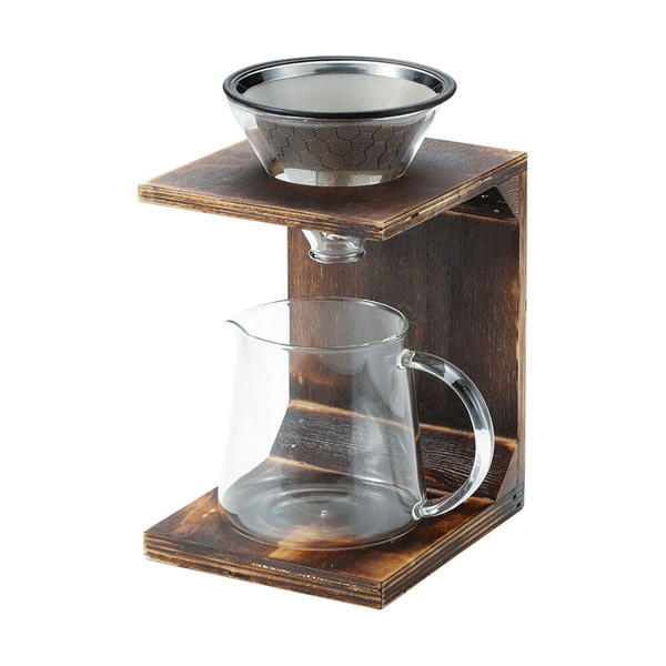 UW-3521 珈琲 ドリッパーセット 木製スタンドタイプ