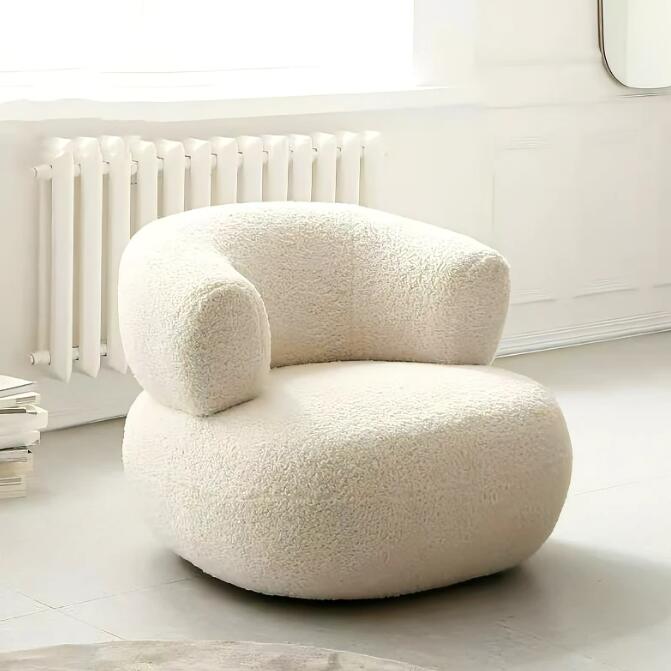 北欧デザイン シンプル リビング U字型ソファ バルコニー 寝室 小型 リビングソファ チェア イン ベッドルーム バルコニー レジャー リクライニングチェア