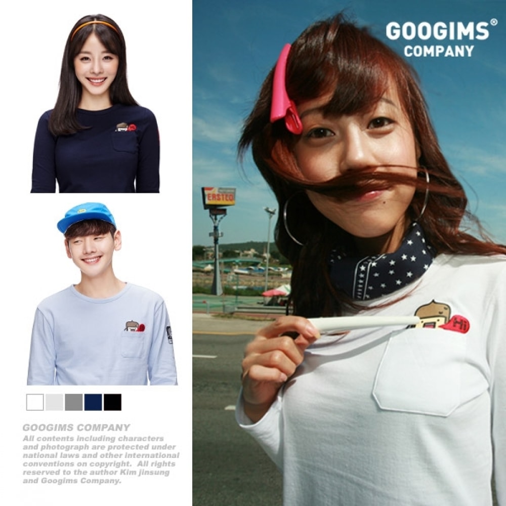 (グーギンズ) グーギムズ 151_Vネックロングスリーブ Tシャツ (フライ)