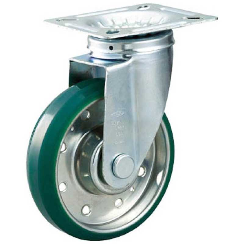 トラスコ中山　ハイテンプレス製ウレタン車 自在金具付 φ150　HTTUJ150