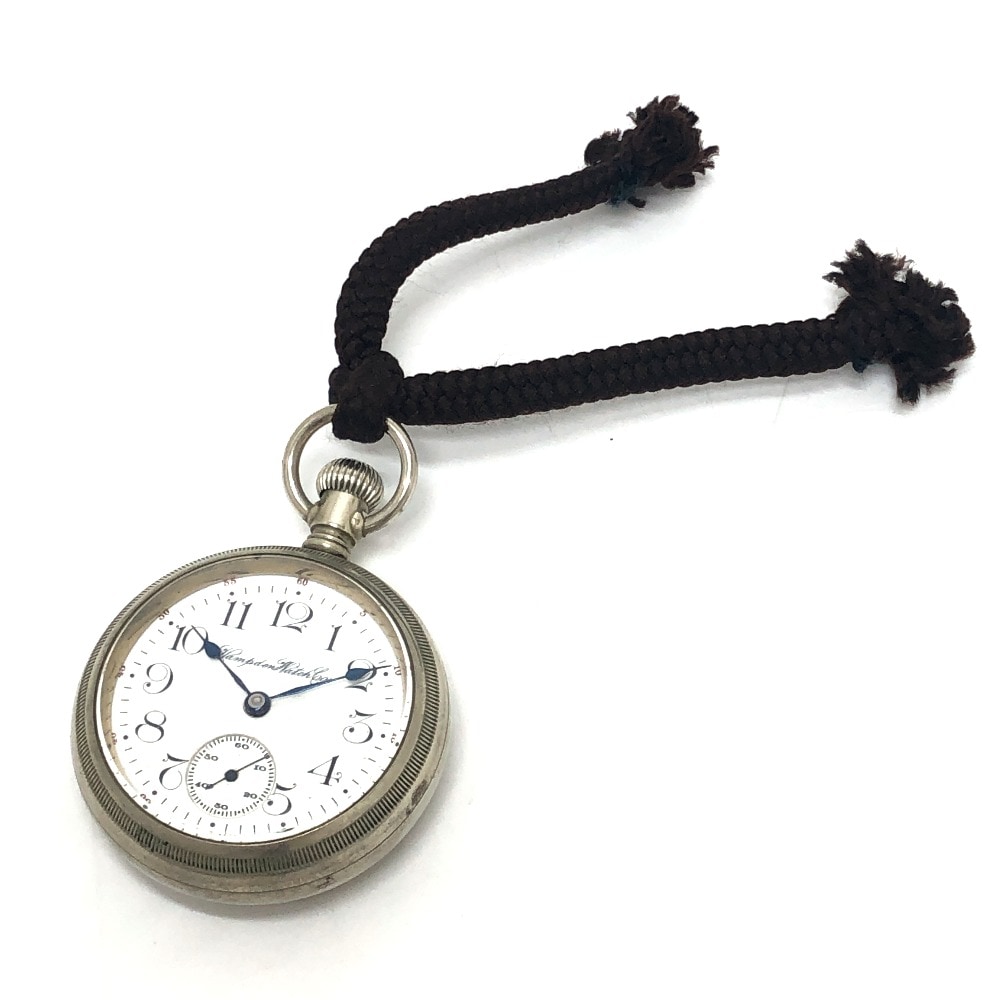 懐中時計 Dueber hampden HAMPDEN WATCH CO. ハンプデン 手巻き 時計 アンティーク スモールセコンド SS シルバー