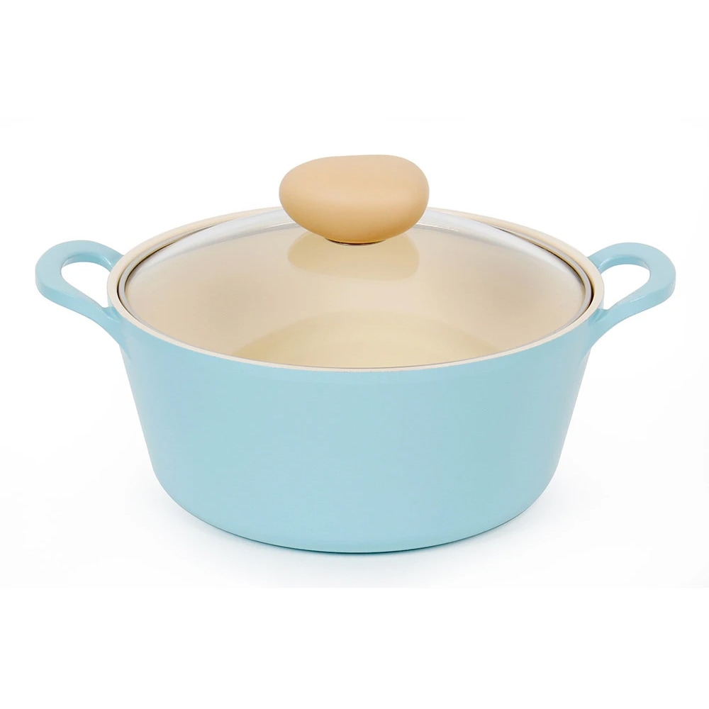 レトロ シチューポット 18cm PFOAフリー ミント