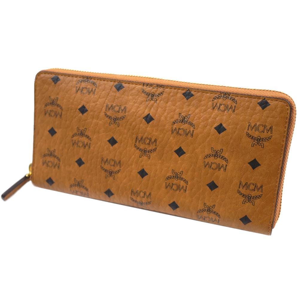 エムシーエム 財布 長財布 ラウンドファスナー メンズ レディース ユニセックス ブラウン MCM MXLAAVI01-CO001