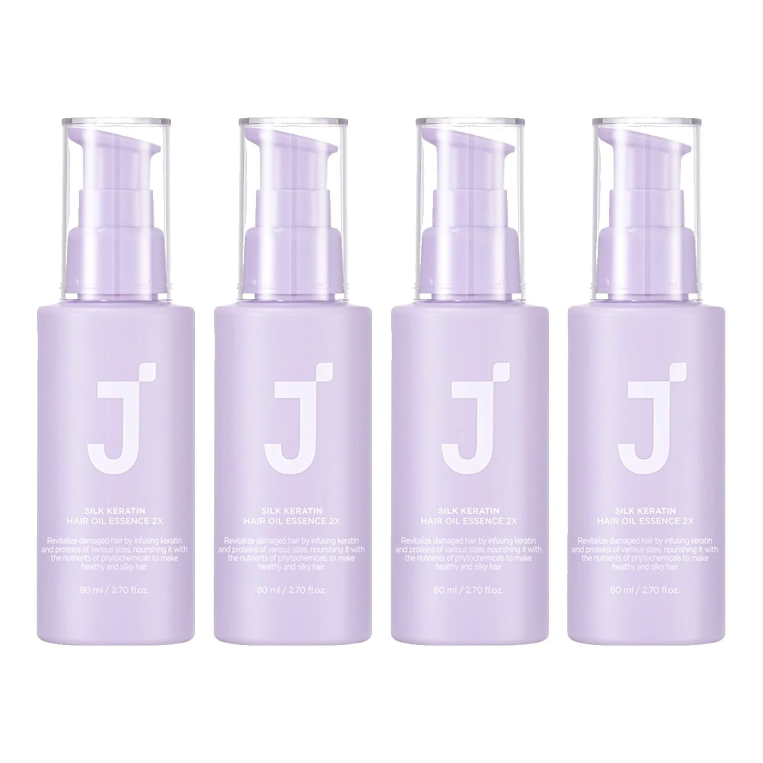 シルクケラチンヘアオイルエッセンス2X, 80ml, 4個