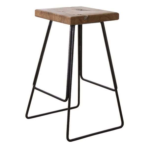 ハイスツール ブラック 幅42.5×奥行き40.5×高さ65cm TTF-905C