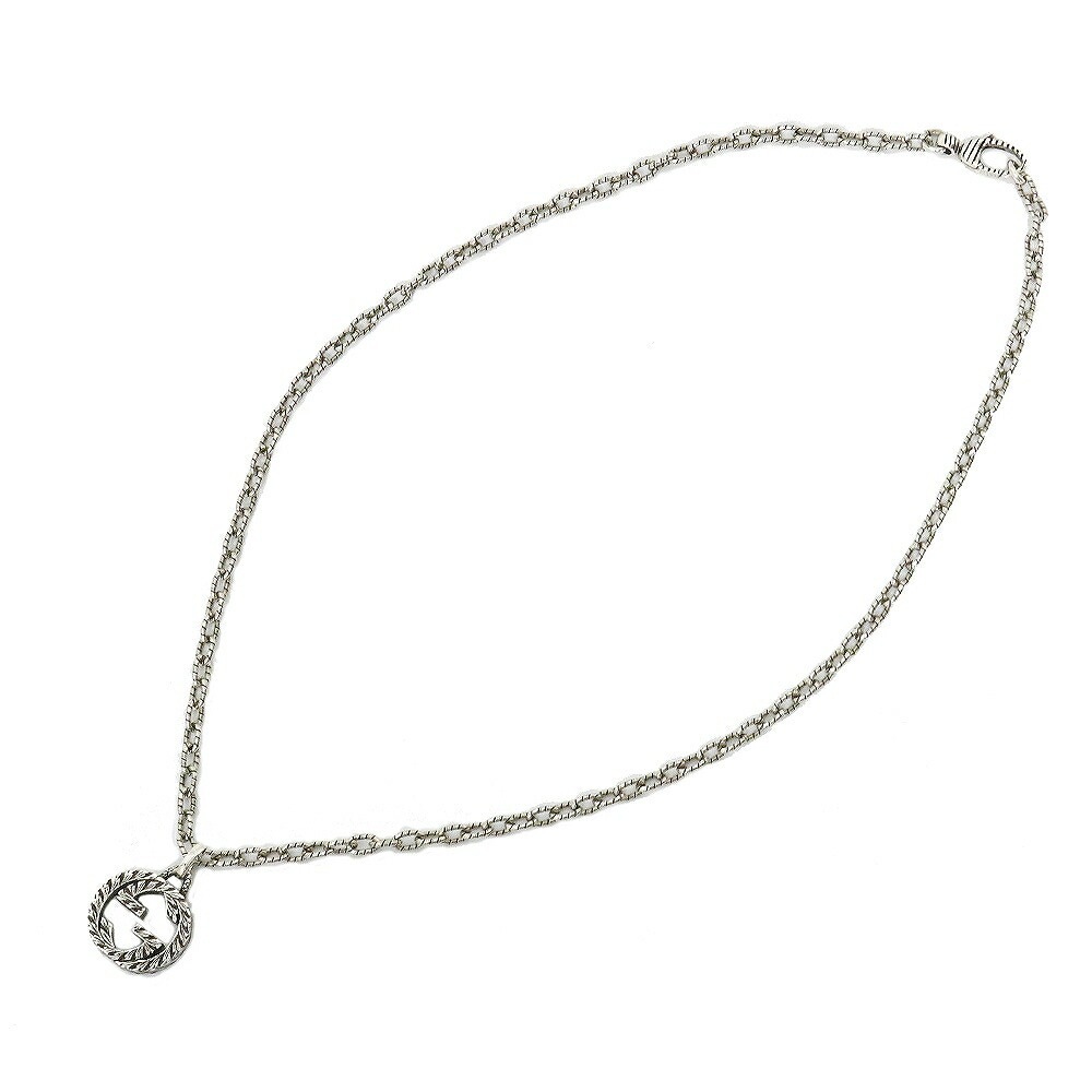 ネックレス 455307-J8400-0811 インターロッキングG シルバー